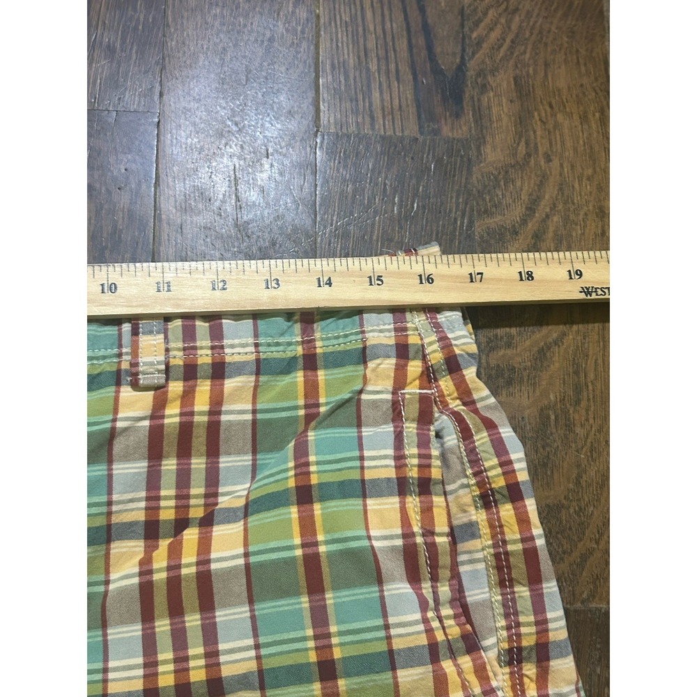 Vtg Y2K American Eagle Plaid Shorts Mens 33 Athletic Fit Preppy Ivy League - Picture 2 of 5